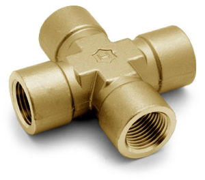 Ham-Let® brass Pipeline NPT female cross 