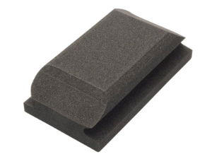 HAND SANDING BLOCK SHAPED BLACK 70 X 125MM