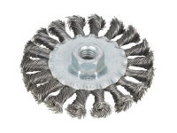 FLAT TWIST KNOT WIRE WHEEL 100MM M14 X 2