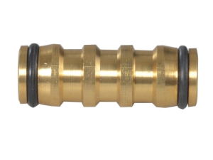 BRASS TWO WAY HOSE COUPLING 12.5MM (1/2IN)