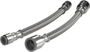 Braided 500mm Long Flexi Hose 