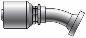 Gates MegaCrimp® SAE Flange 22° Couplings Code 61