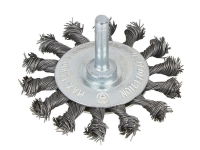 FLAT TWIST KNOT WIRE WHEEL 75MM