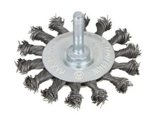 FLAT TWIST KNOT WIRE WHEEL 75MM