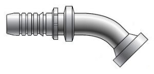 Gates GlobalSpiral™ SAE Flange 45° Swept Elbow Code 61