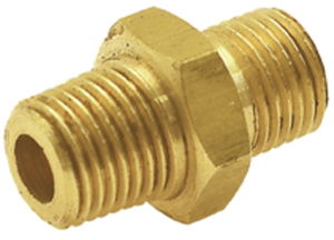 Vale® Hexagon Nipple BSPP to BSPT