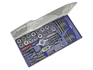 METRIC TAP & DIE SET OF 39 CARBON STEEL