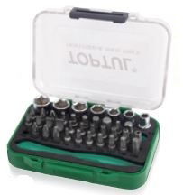 1-4 Drive Mini Ratchet Bit and Socket Set