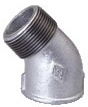 Vale® DIN standard galvanised 45° male female elbow