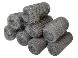 STEEL WOOL- ASSORTED GRADES 20G ROLLS (PACK 8)