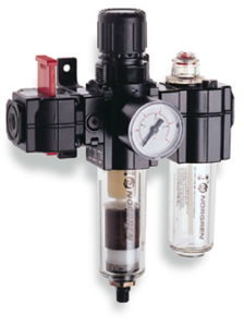 Excelon® Series 74 Auto Drain FRL Set with Valve 1/2BSPP