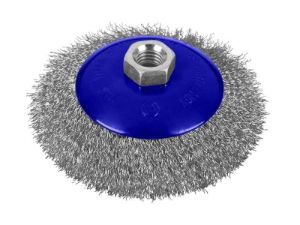 STEEL BEVEL WIRE CUP BRUSH 115MM M14 X 2