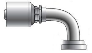 Gates MegaCrimp® SAE Flange 90° Couplings Code 61